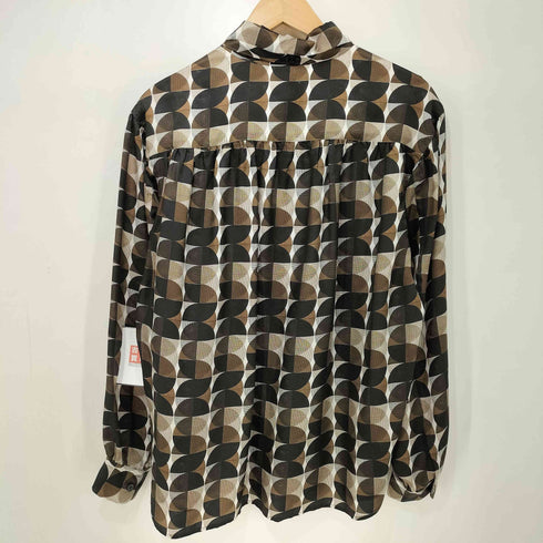 フミカウチダ FUMIKA UCHIDA 25SS GEOMETRIC PATTERN PRINTED BLOUSE レディース JPN:36