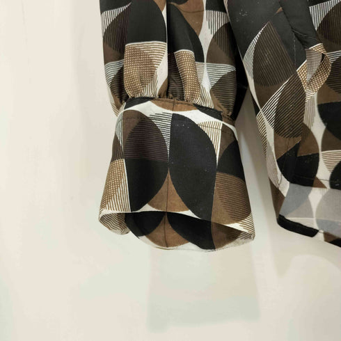 フミカウチダ FUMIKA UCHIDA 25SS GEOMETRIC PATTERN PRINTED BLOUSE レディース JPN:36
