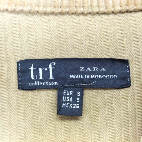 ザラ ZARA コーデュロイ 長袖 ロングシャツ レディース import:S