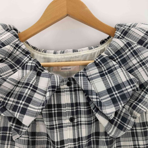 MISTREASS Double Collar Plaid Mini Dress レディース FREE