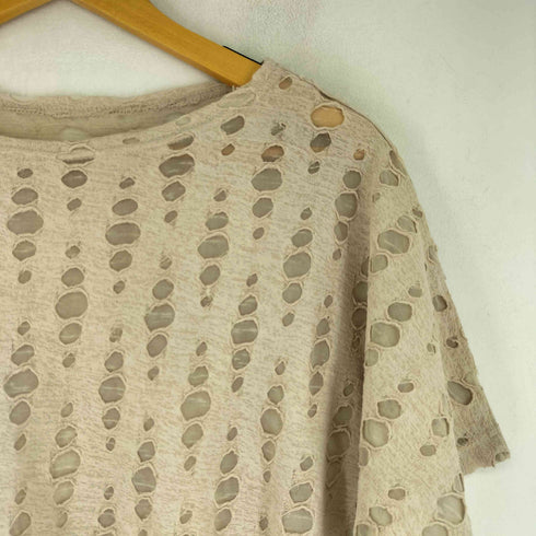 ダメージデザイン ホール シアーTシャツ メンズ