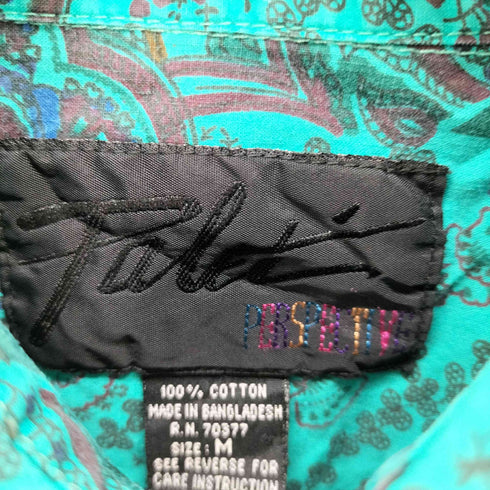 PERSPECTIVE L/S 総柄 コットンシャツ メンズ JPN:M
