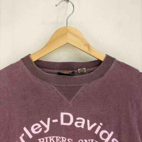 ハーレーダビッドソン HARLEY-DAVIDSON 前V 両面プリント S/S Tシャツ メンズ import:L