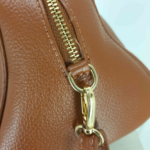 オウレンティ AULENTTI MADE IN ITALY シボ革 2WAYショルダーバッグ レディース