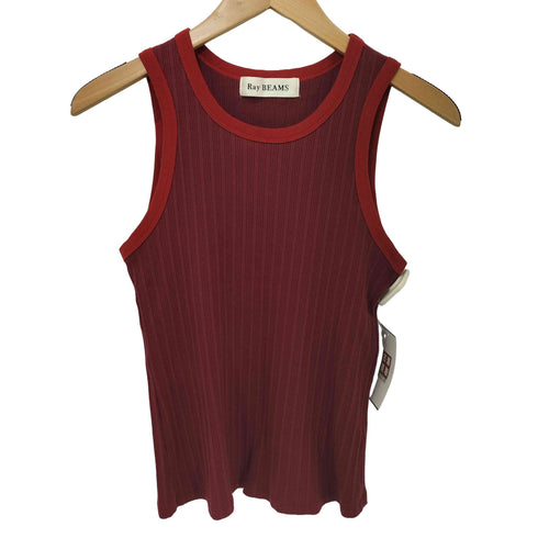 レイビームス Ray BEAMS 26SS リブ リンガー タンクトップ レディース
