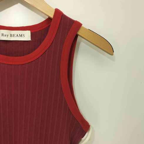 レイビームス Ray BEAMS 26SS リブ リンガー タンクトップ レディース
