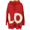 バーバリー BURBERRY 21ss LOVEプリント オーバーサイズ プルオーバーフーディー メンズ import:XS