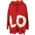 バーバリー BURBERRY 21ss LOVEプリント オーバーサイズ プルオーバーフーディー メンズ import:XS