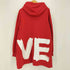 バーバリー BURBERRY 21ss LOVEプリント オーバーサイズ プルオーバーフーディー メンズ import:XS