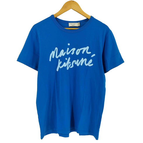 メゾンキツネ MAISON KITSUNE ロゴプリント 半袖Tシャツ メンズ M