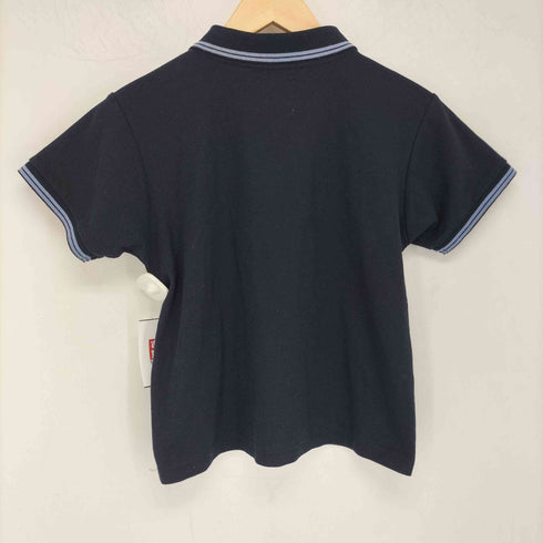 マリークワント MARY QUANT 25SS 鹿の子 ワンポイント ライン ポロシャツ レディース FREE