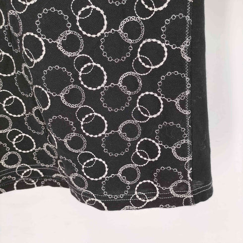 ランバン スポール LANVIN SPORT 総柄 半袖ポロシャツ レディース JPN:40