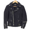 トリプルシックスレザーウェア 666 Leather Wear ストレッチ コットン ライダース ジャケット ダブル UKパンク Y2K メンズ JPN:S