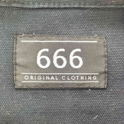 トリプルシックスレザーウェア 666 Leather Wear ストレッチ コットン ライダース ジャケット ダブル UKパンク Y2K メンズ JPN:S