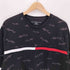 トミーヒルフィガー TOMMY HILFIGER 刺繍 総柄クルーネックTシャツ メンズ import:XL