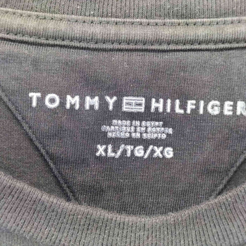 トミーヒルフィガー TOMMY HILFIGER 刺繍 総柄クルーネックTシャツ メンズ import:XL