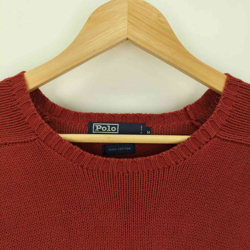 ポロバイラルフローレン Polo by RALPH LAUREN ポニー刺繍 クルーネック コットンニット メンズ import:M