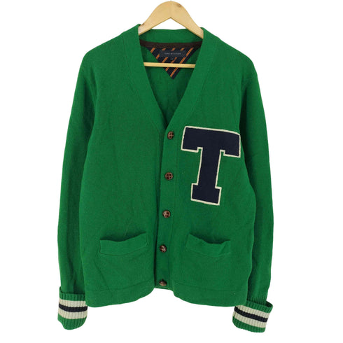 トミーヒルフィガー TOMMY HILFIGER レタードカーディガン メンズ M