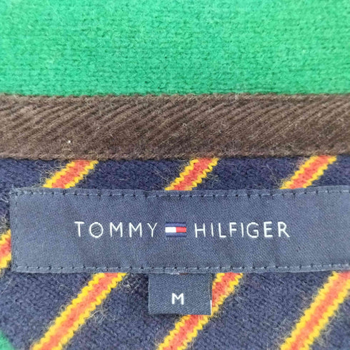 トミーヒルフィガー TOMMY HILFIGER レタードカーディガン メンズ M