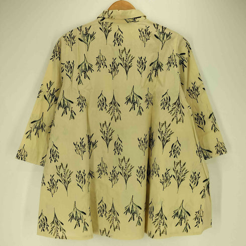 コットンハウスアヤ Cotton House Aya YESTERDAY CROSS 総柄 コットン シャツ レディース JPN:M