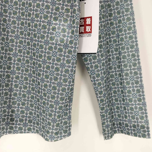 レリアン Leilian フリル 花柄 Uネック ストレッチ カットソー レディース 13+