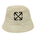 オフホワイト OFF-WHITE Beige panama with contrasting logo embroidery ロゴ刺繍 バケットハット メンズ ONE SIZE