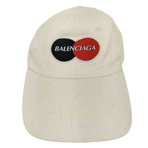 バレンシアガ BALENCIAGA 20ss White Mastercard Cap マスターカード キャップ メンズ L