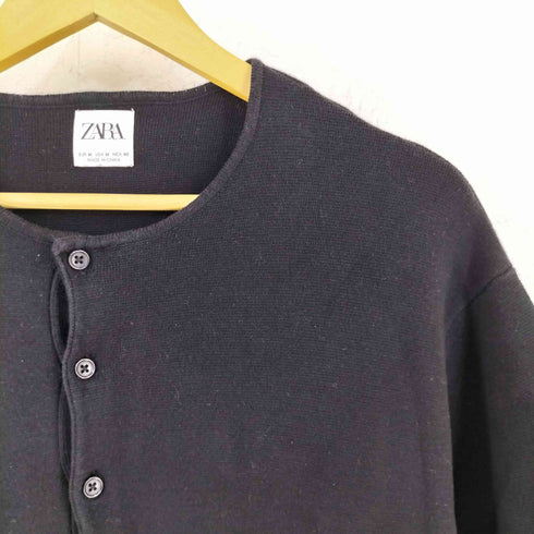 ザラ ZARA ヘンリーネック 半袖 ニット Tシャツ メンズ M