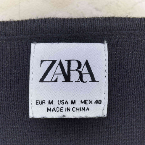 ザラ ZARA ヘンリーネック 半袖 ニット Tシャツ メンズ M