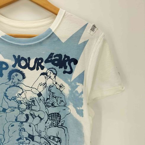セディショナリーズバイトリプルシックス SEDITIONARIES by 666 ORIGINAL PERSONAL COLLECTION PRICK UP YOUR EARS インサイドアウト パンク UK プリント Tシャツ Y2K メンズ