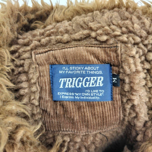 TRIGGER レザーパイピング フライトジャケット メンズ JPN:M