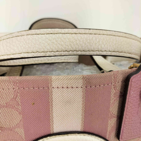 コーチ COACH デンプシー キャリーオール シグネチャー ジャカード ウィズ コーチ パッチ アンド ハート チャーム レディース
