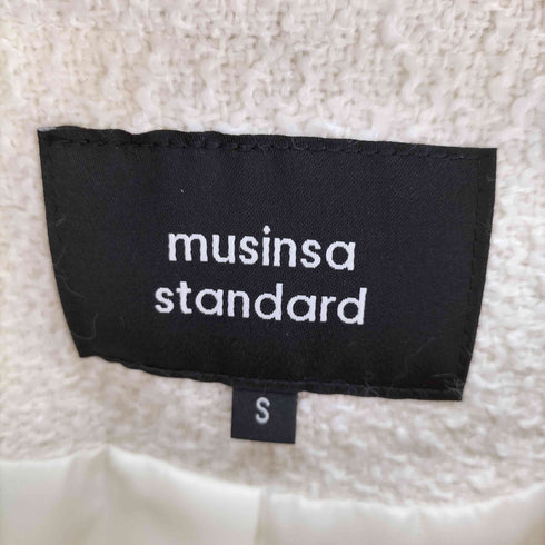 musinsa standard ノーカラーツイードジャケット レディース import:S