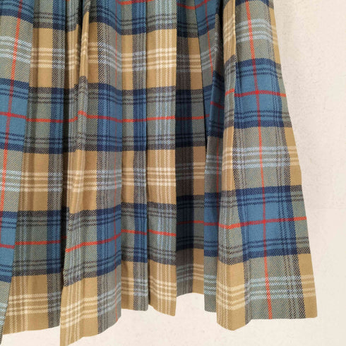 ザスコッチハウス The Scotch House チェック柄ウール100%巻きスカート レディース USA8 GB10