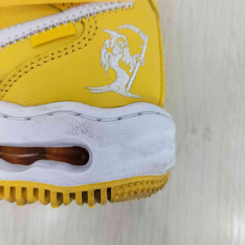 オフホワイト OFF-WHITE 23aw Air Force 1 Mid SP LTHR White and Varsity Maize レディース JPN:24