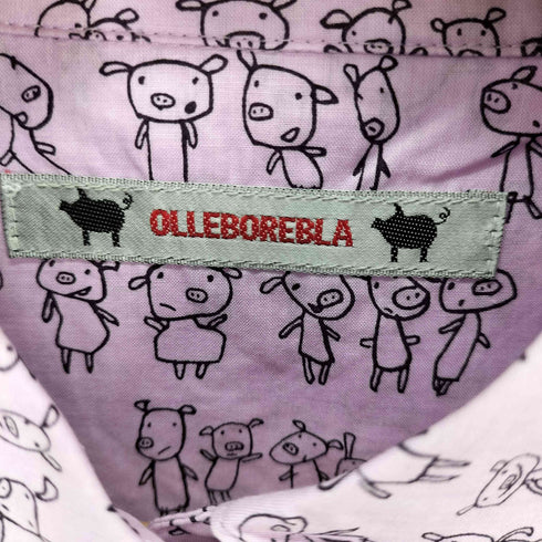 アルベロベロ OLLEBOREBLA ぶたさん 切替ポロシャツ レディース
