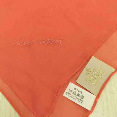 ヴィヴィアンウエストウッドアクセサリー Vivienne Westwood Accessories シルク100% シャドーオーブロゴ スカーフ レディース