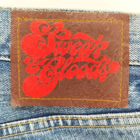 アールエヌエー RNA Sweats & Bloods USED加工 ペガサス柄 ストレート デニムパンツ レディース SS