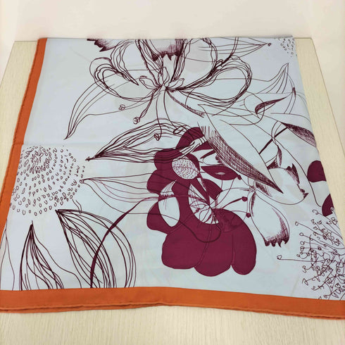 ジバンシィ GIVENCHY シルク100% 花柄 大判 スカーフ レディース