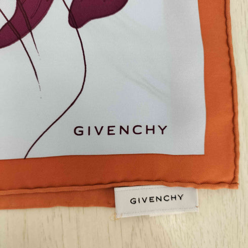 ジバンシィ GIVENCHY シルク100% 花柄 大判 スカーフ レディース