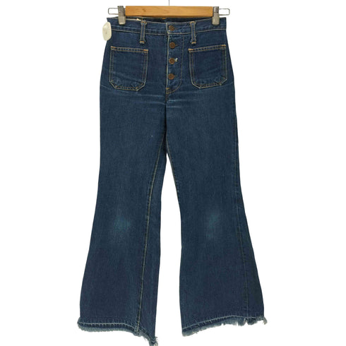 ボブソン BOBSON 70S ブッシュ フレア デニム パンツ ベルボトム レディース W29