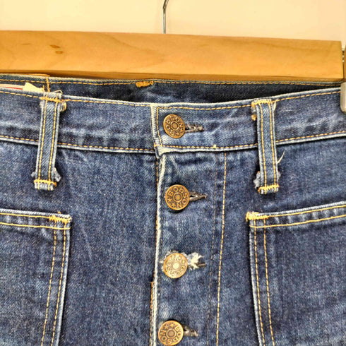 ボブソン BOBSON 70S ブッシュ フレア デニム パンツ ベルボトム レディース W29