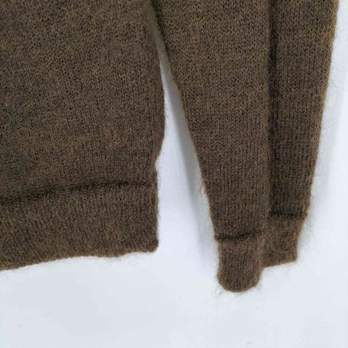フレッドペリー FRED PERRY モヘヤ混 ロゴ刺繍 ニット カーディガン メンズ import:L