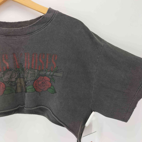 ガンズアンドローゼズ GUNS N ROSES クロップド プリントTシャツ Y2K レディース S