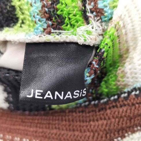 ジーナシス JEANASIS マルチボーダー ブーツカットパンツ レディース JPN:M