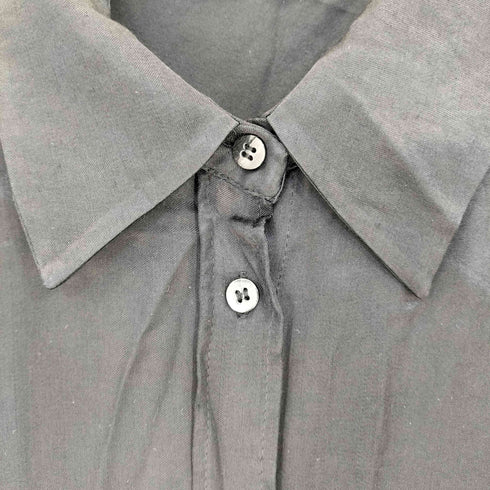ザラ ZARA サイドスリット サテン 長袖シャツ レディース import:S