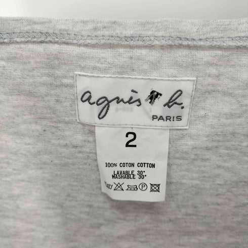アニエスベー agnes b. PARIS サンライズ製 コットン100 タンクトップ レディース US:0-2