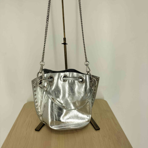 ジーナシス JEANASIS フェイクレザーキンチャクBAG レディース