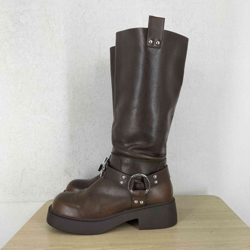WOOMII ウーミー JANET BROWN BURNISHED ロングブーツ Y2K レディース 25