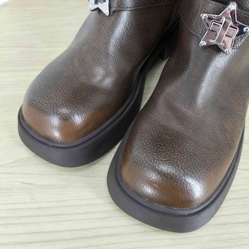 WOOMII ウーミー JANET BROWN BURNISHED ロングブーツ Y2K レディース 25